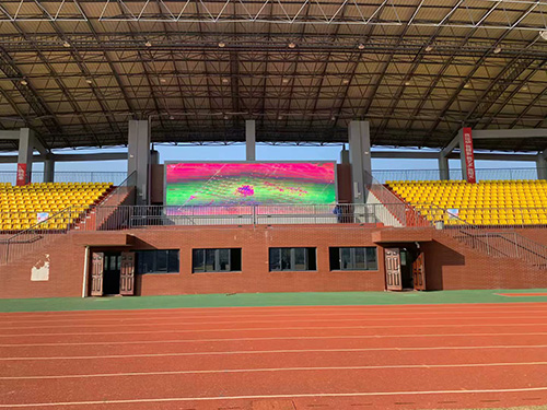 長沙職院體育場戶外P6全彩屏